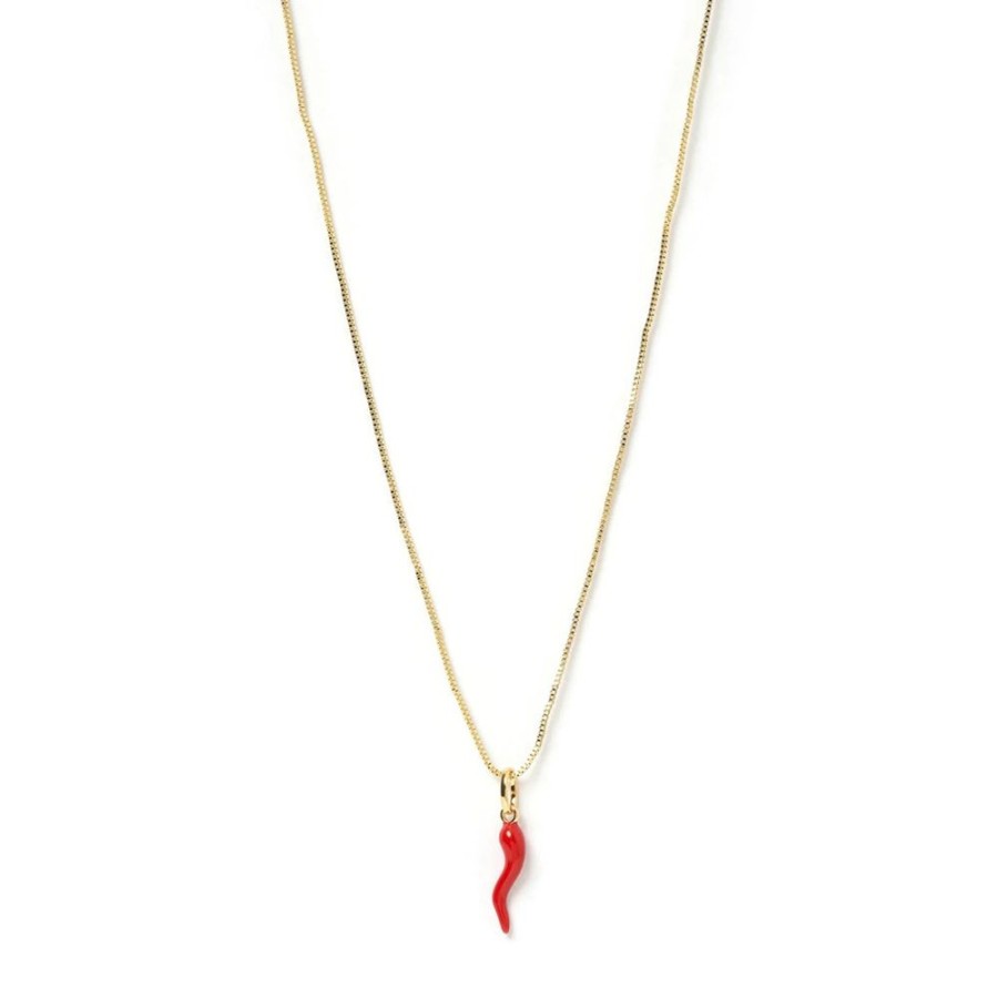 Accessories Arms Of Eve Necklaces | Cornicello Red Charm Necklace