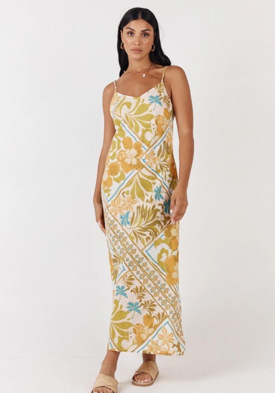 Fashion Girl and the Sun Maxi Dress | Celestial Maxi Dress- Paradise Print