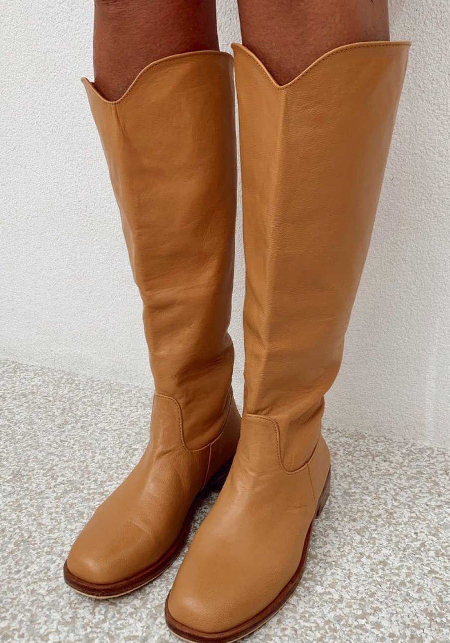 Accessories Cabo Gypsy Boots & Sneakers | Byron Tall Boot - Tan