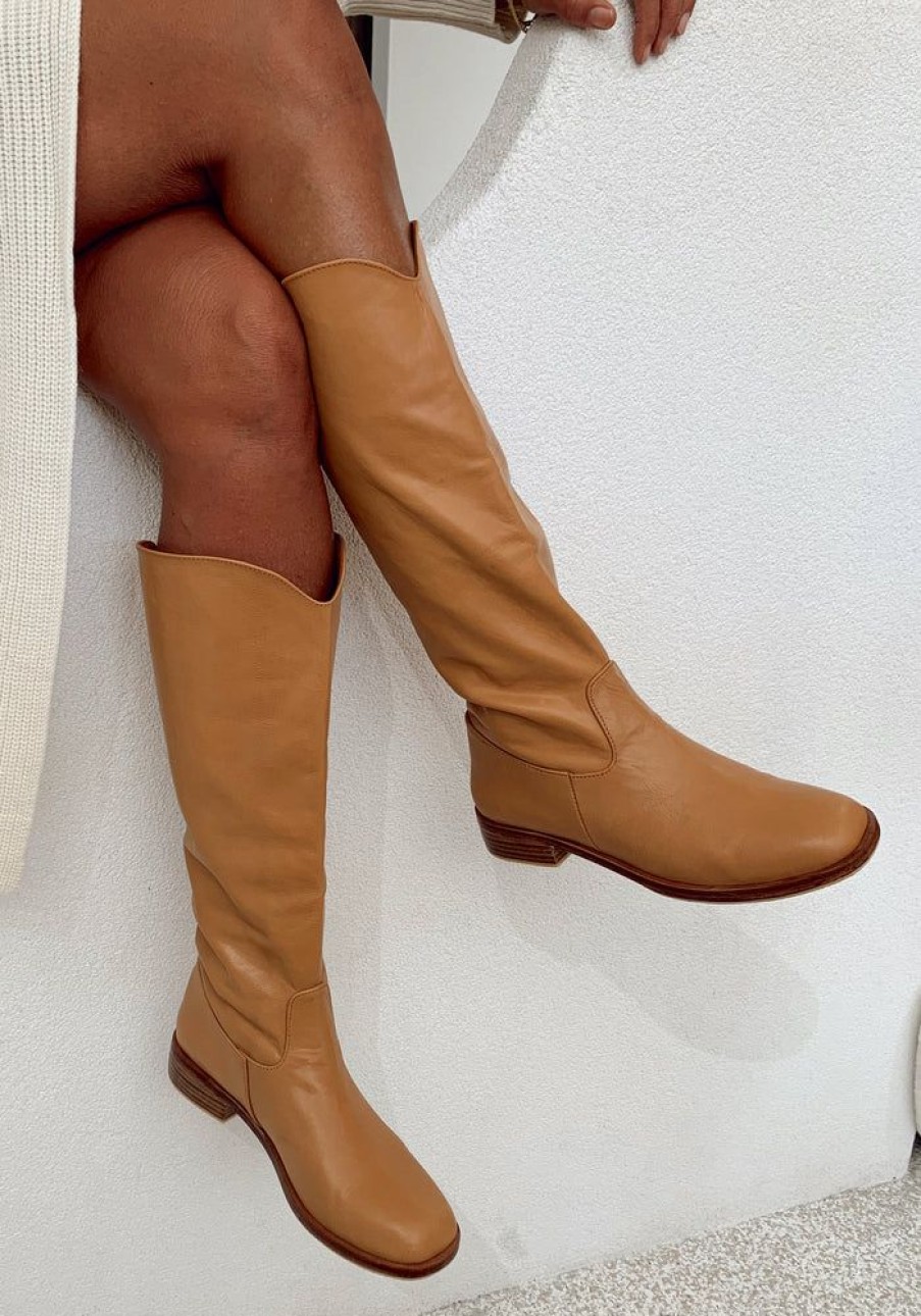 Accessories Cabo Gypsy Boots & Sneakers | Byron Tall Boot - Tan