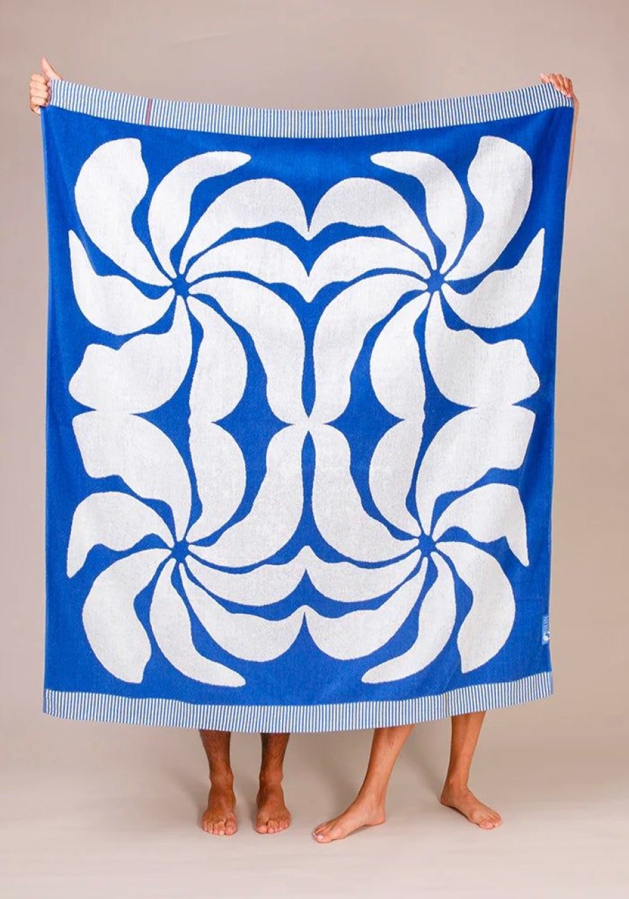 Accessories Sun Rituals Beach Towels + Umbrellas | Lagos Towel - Sea Blue