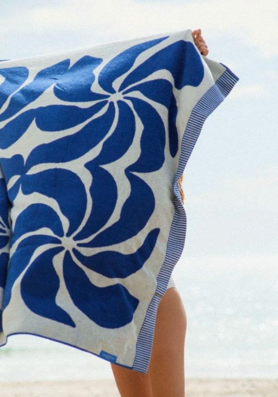 Accessories Sun Rituals Beach Towels + Umbrellas | Lagos Towel - Sea Blue