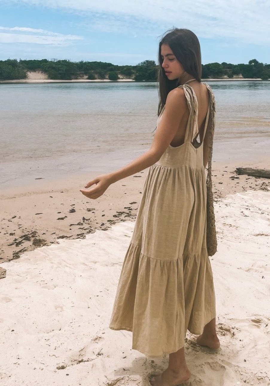 Fashion Cabo Maxi Dress | Samara Dress - Almond