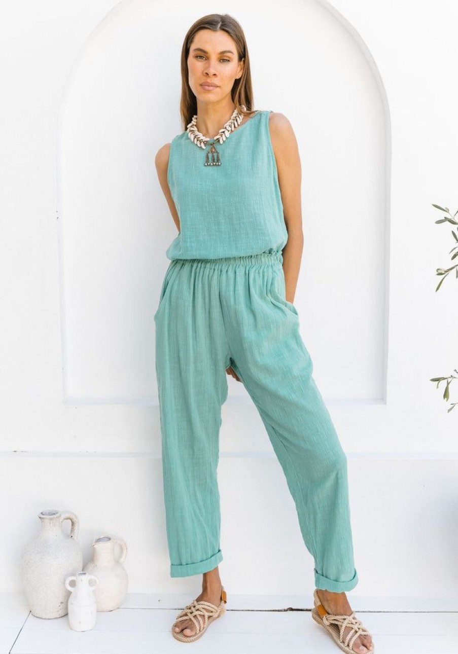 Fashion Cabo Shorts + Pants | Vacation Pants - Sea Green