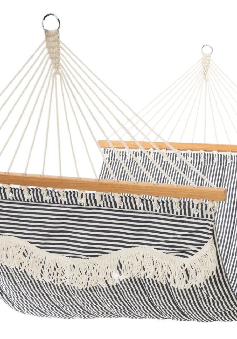 Accessories Business & Pleasure Co Beach Accessories | Stripe Hammock - Navy