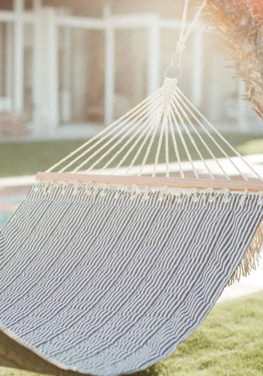 Accessories Business & Pleasure Co Beach Accessories | Stripe Hammock - Navy