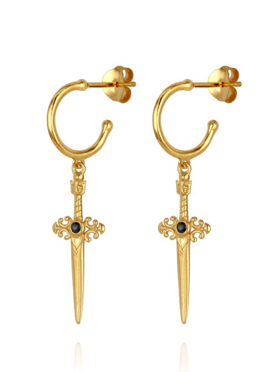 Accessories Temple of the Sun Gold Jewels | Themis Earrings Gold