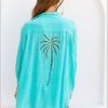 Fashion Cabo Tops | 3 Palms Shirt- Turquoise Presale