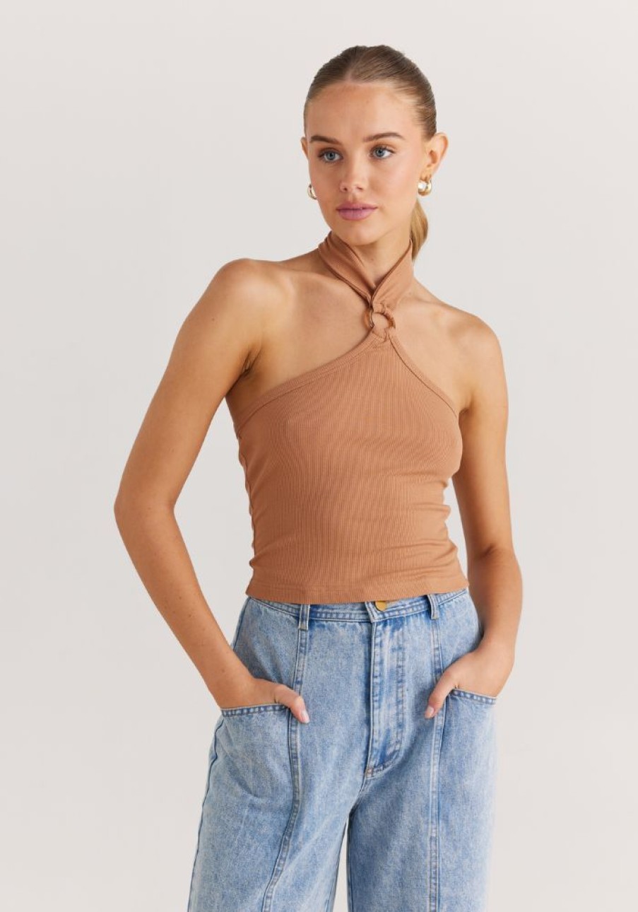 Fashion Daisy Says Tops | Scarlett Top- Tan