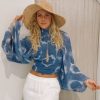 Fashion Jens Pirate Booty Tops | Techno Top - Denim Tie Dye