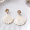 Accessories Lunarsea Earrings | Gold Sand Dollar & Pearl Shell Earrings