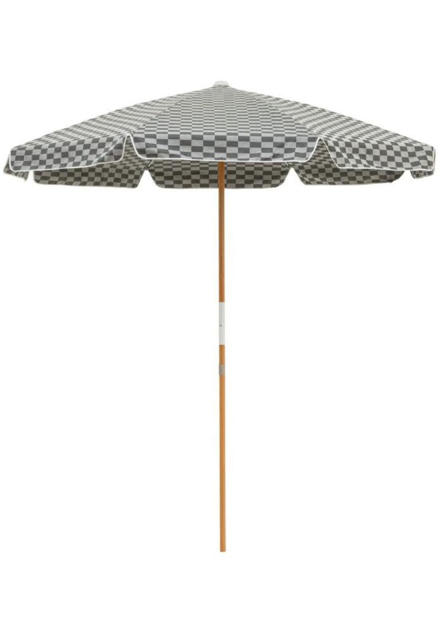 Accessories Business & Pleasure Co Beach Accessories | Amalfi Umbrella- Vintage Green Check