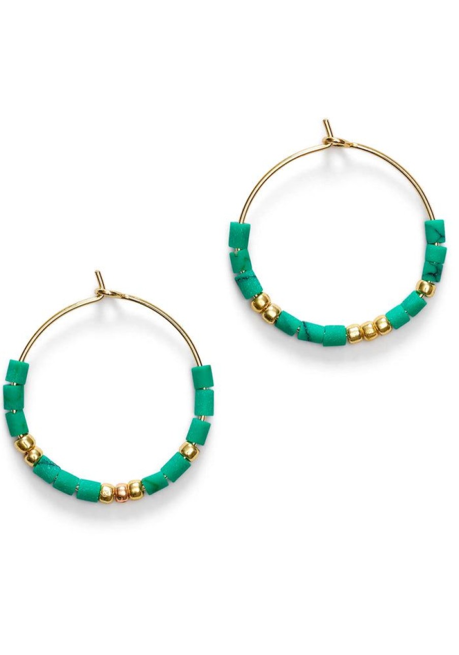 Accessories Anni Lu Gold Jewels | Sun Stalker Hoop Earrings