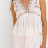 Fashion Cabo Tops | Freedom Lace Cami - Shell