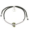 Accessories Tiger Frame Silver Jewels | Tiger Frame Silver Chain & Cord - Olive With Peridot