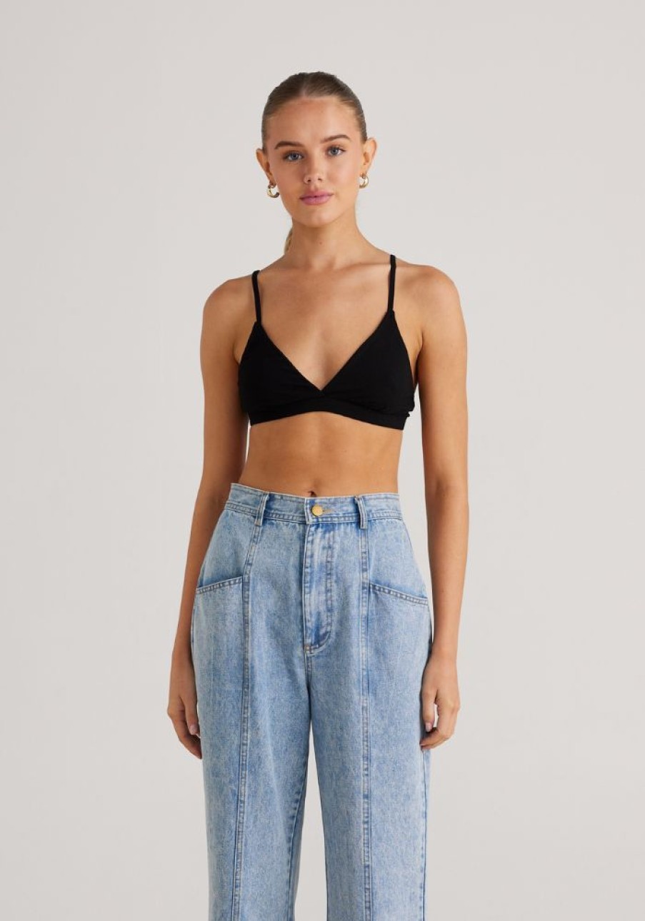 Fashion Daisy Says Tops | Cameron Bralette- Black