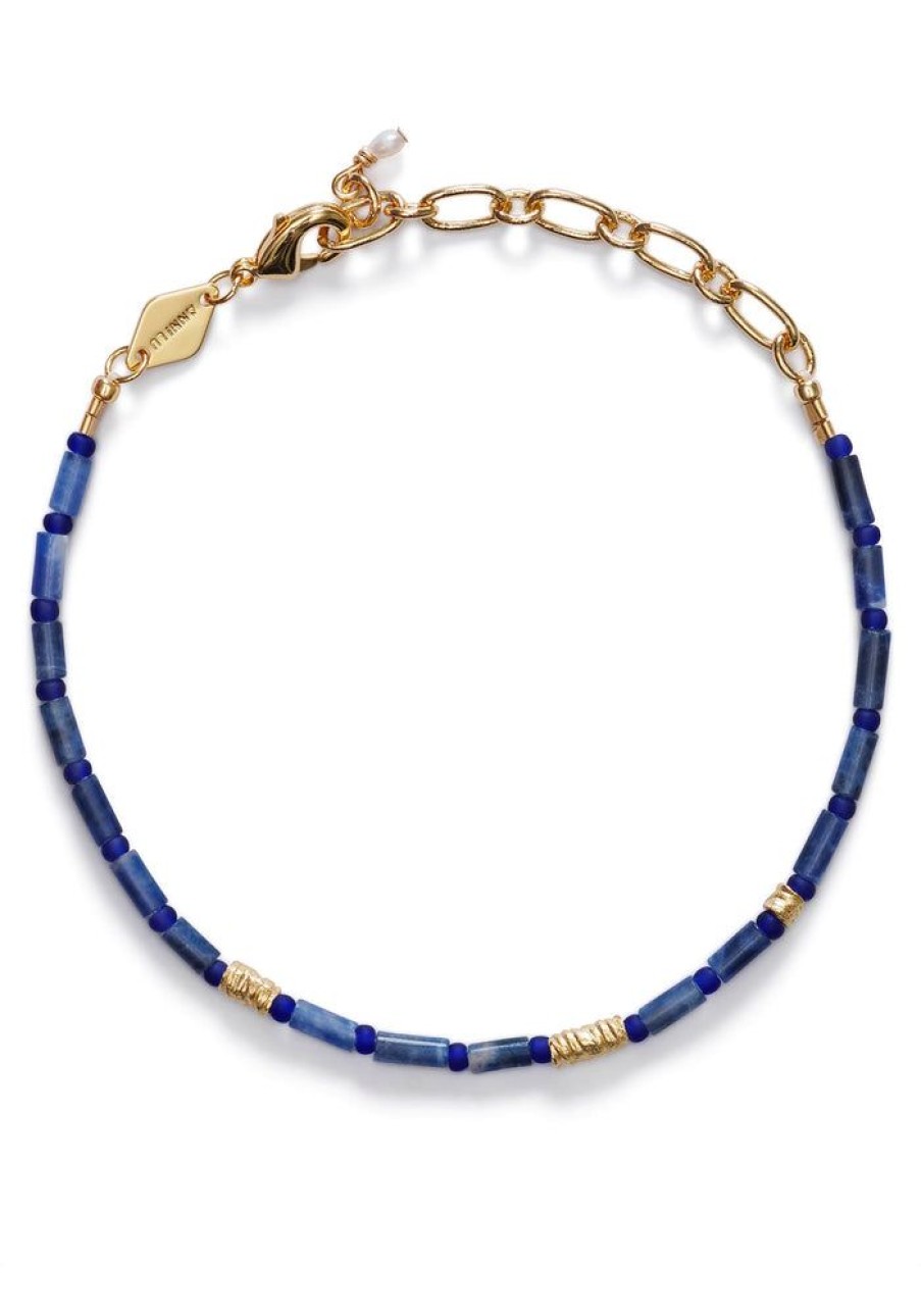 Accessories Anni Lu Bracelets | Azzurro Bracelet- Gold