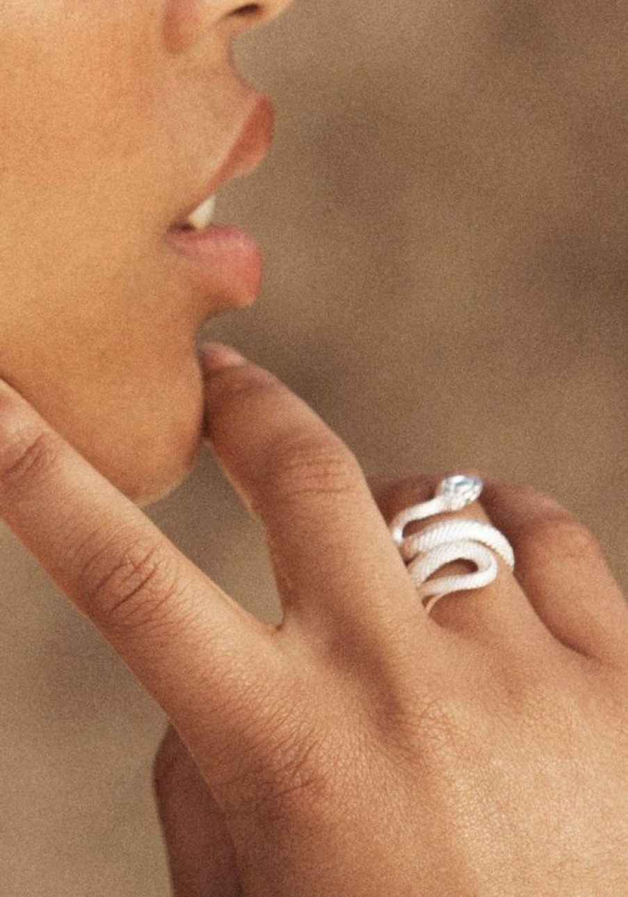 Accessories Temple of the Sun Silver Jewels | Silver Serpent Ring