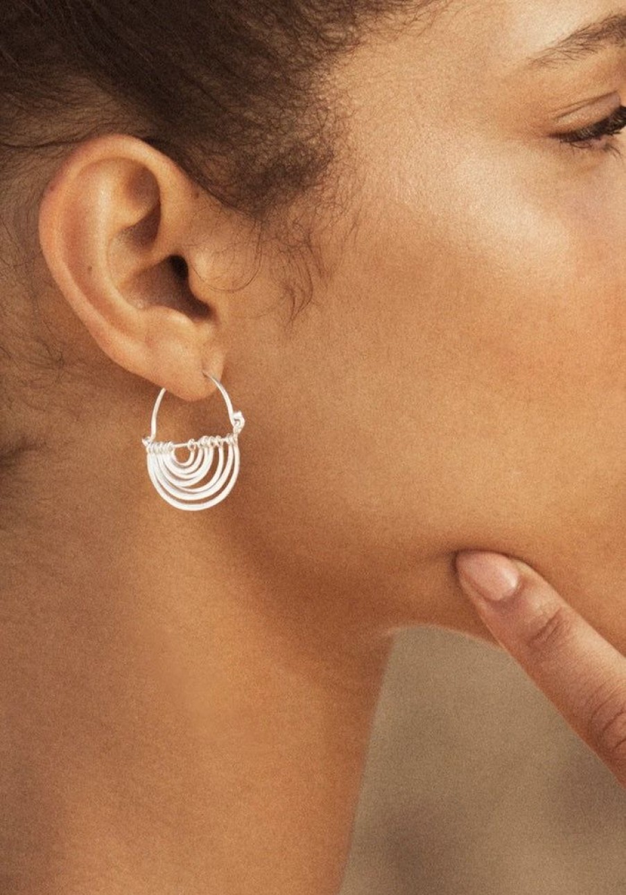 Accessories Temple of the Sun Silver Jewels | Baye Earrings - Silver