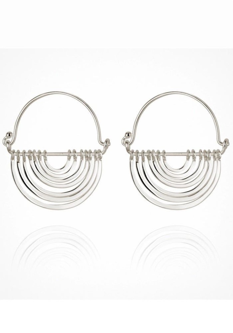 Accessories Temple of the Sun Silver Jewels | Baye Earrings - Silver