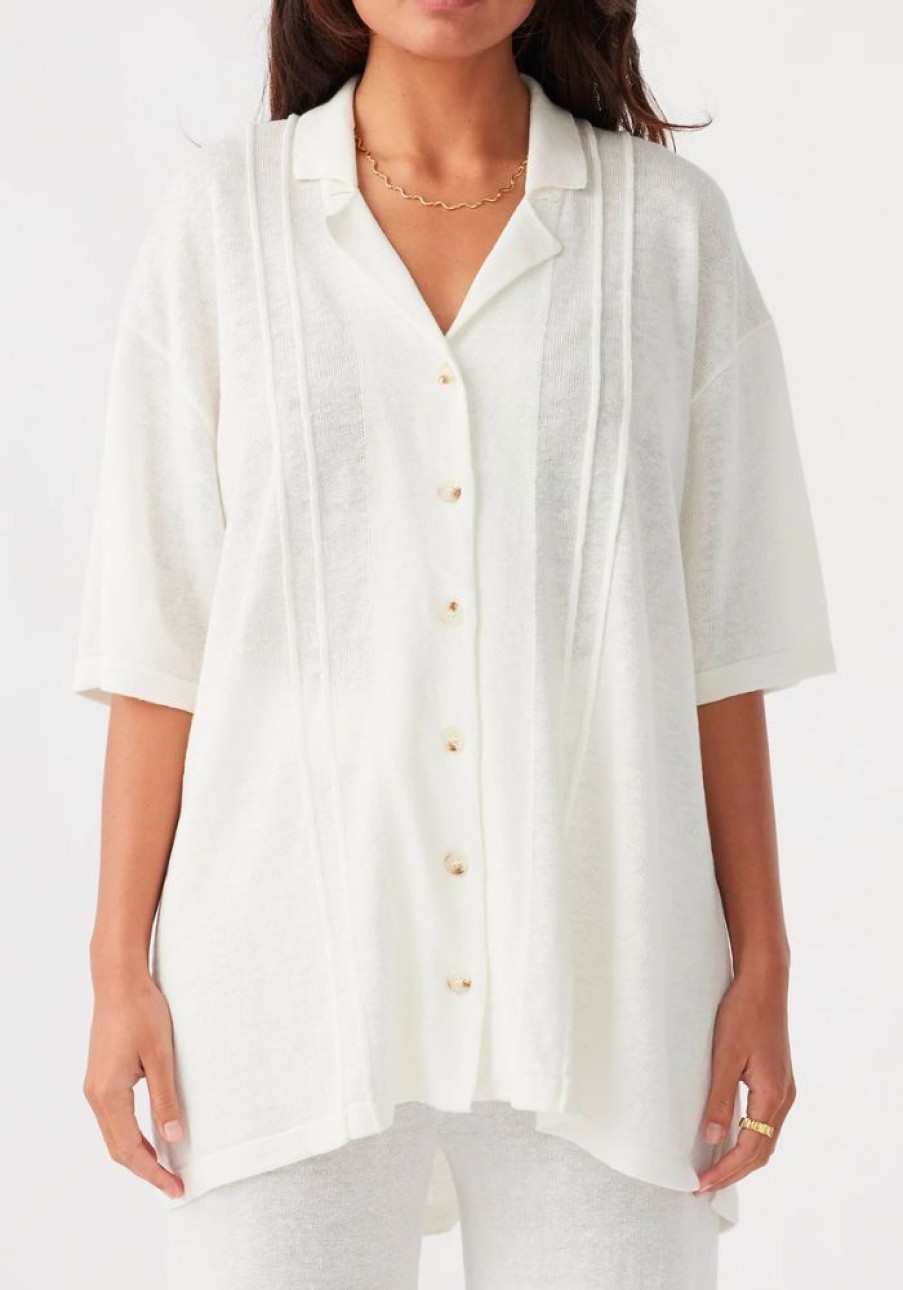 Fashion Arcaa Movement Tops | Darcy Shirt - Cream