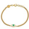 Accessories Tiger Frame Gold Jewels | Eye Protection Chain Bracelet- Green