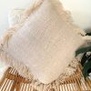 Homewares Cabo Gypsy | Kira Fringing Cotton Cushion Cover