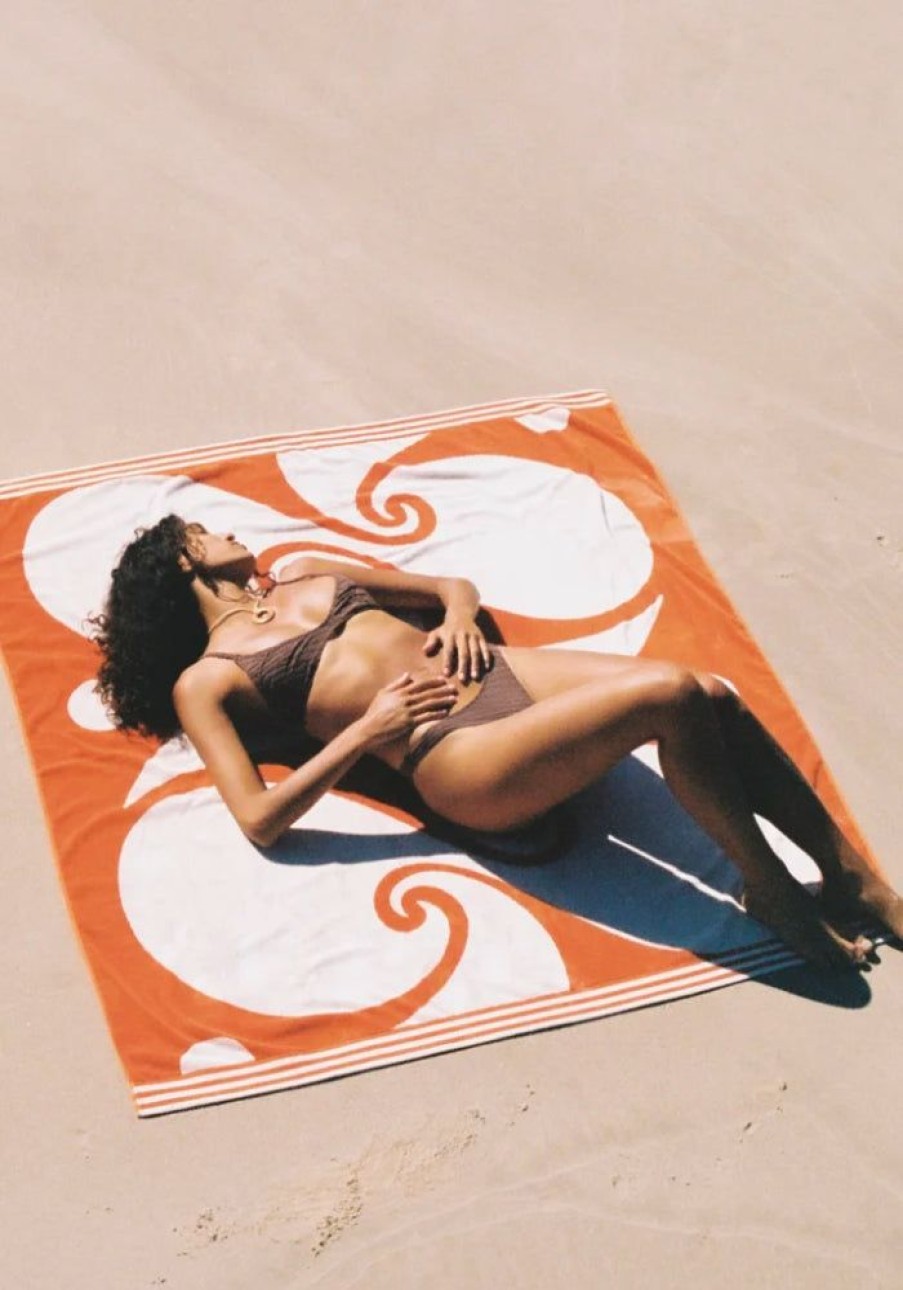 Accessories Sun Rituals Beach Towels + Umbrellas | Florence Towel - Burnt Orange