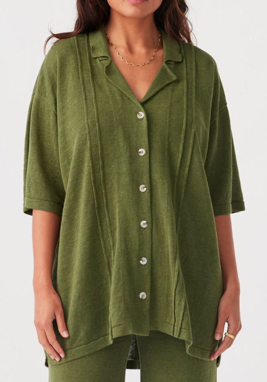 Fashion Arcaa Movement Knits & Sweaters | Darcy Shirt - Caper