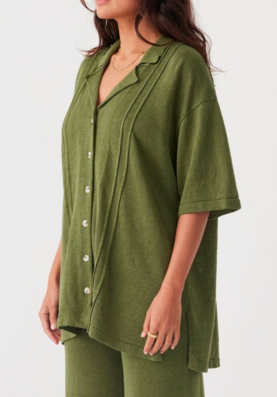 Fashion Arcaa Movement Knits & Sweaters | Darcy Shirt - Caper