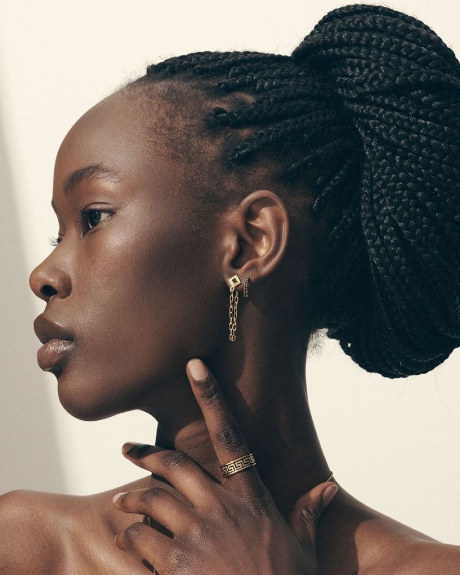 Accessories Temple of the Sun Gold Jewels | Lyre Earrings- Gold