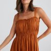 Fashion Holiday Mini Dress | Bask Dress - Copper