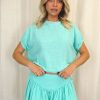 Fashion Cabo Gypsy Tops | Olivia Blouse - Turquoise