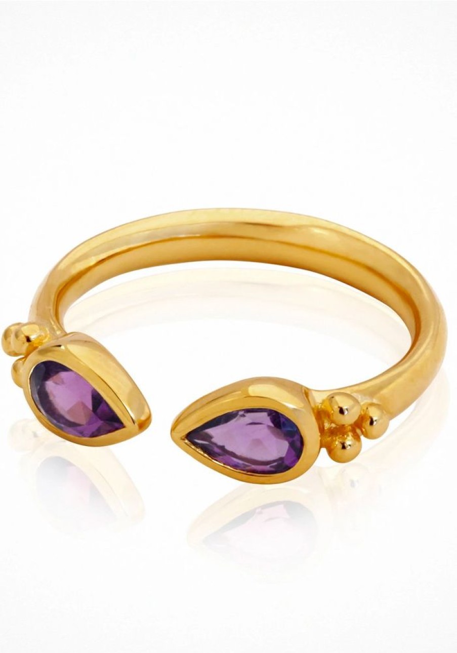 Accessories Temple of the Sun Rings | Sarra Ring - Amethyst