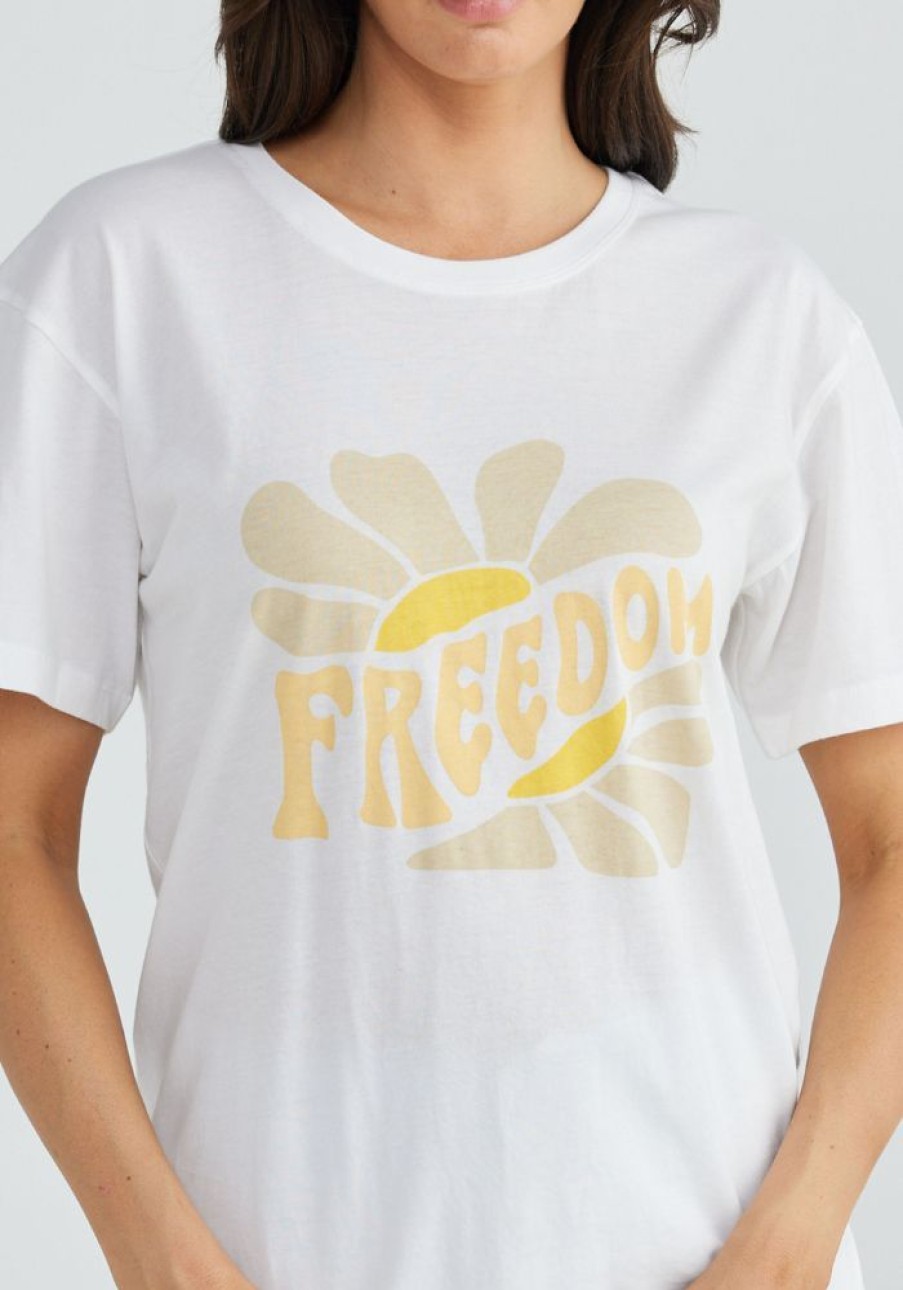 Fashion Talisman Tops | Freedom Relaxed Tee