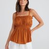 Fashion Holiday Tops | Bask Top - Copper