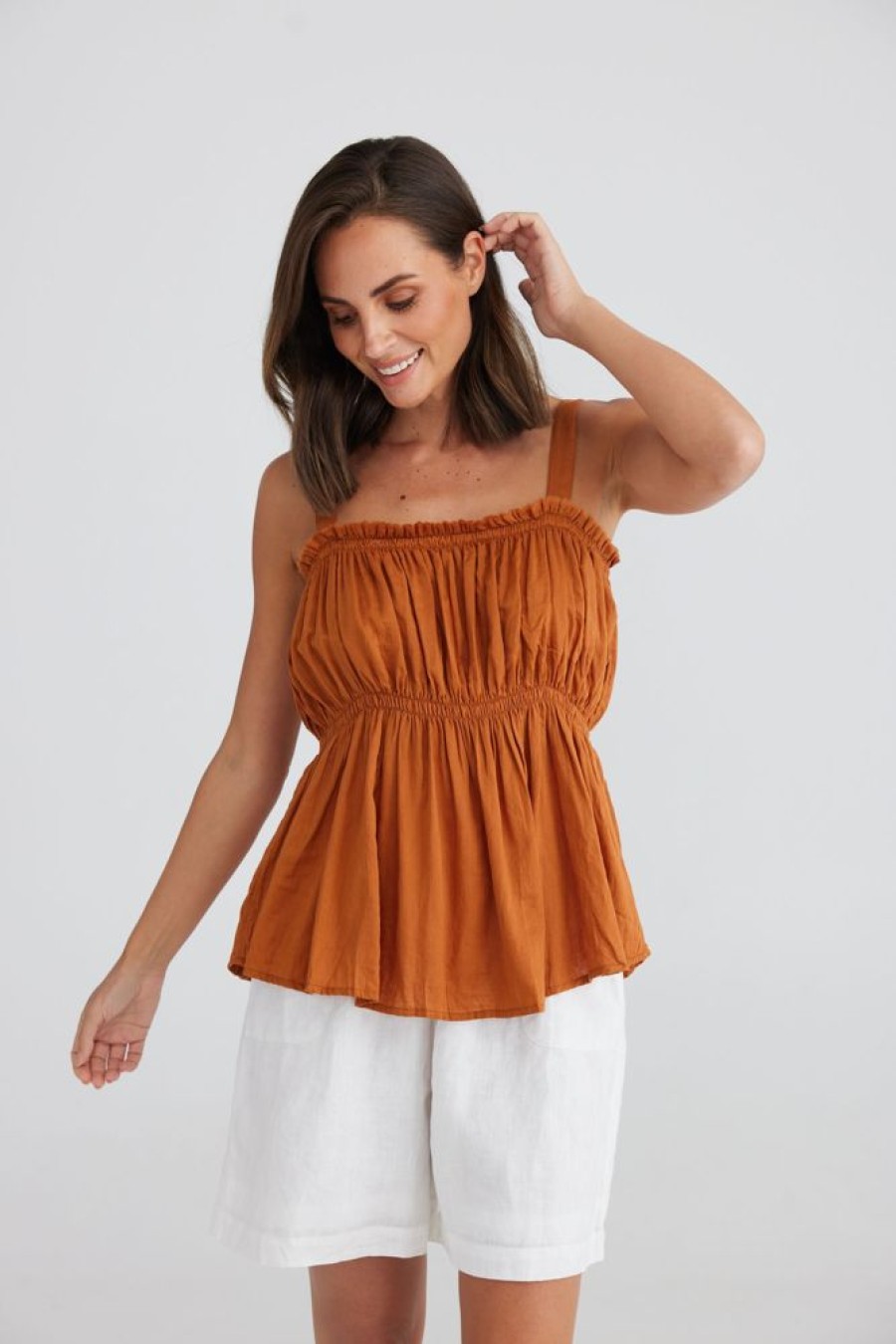 Fashion Holiday Tops | Bask Top - Copper