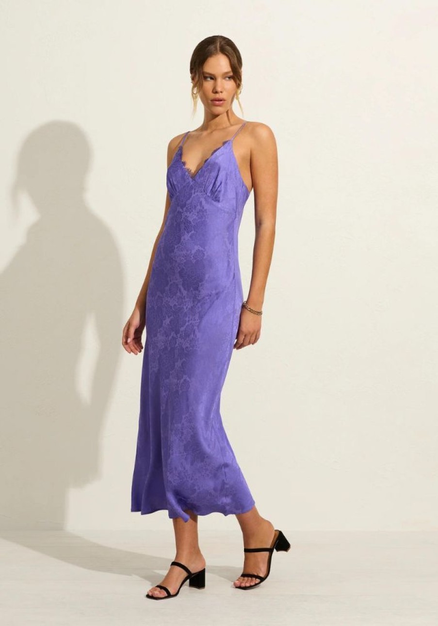 Fashion auguste Party Dresses | Cleopatra Midi Dress- Lavender