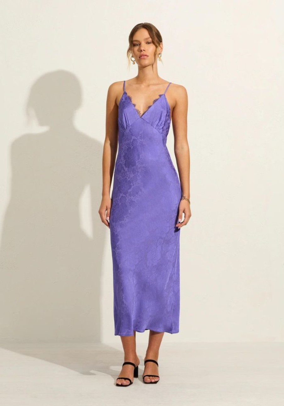 Fashion auguste Party Dresses | Cleopatra Midi Dress- Lavender