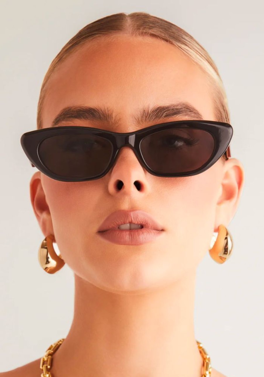 Accessories Banbe Eyewear Sunglasses | The Caroline Black - Black