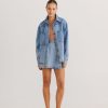 Fashion Daisy Says Kimonos & Jackets | Defender Shirt- Washed Denim