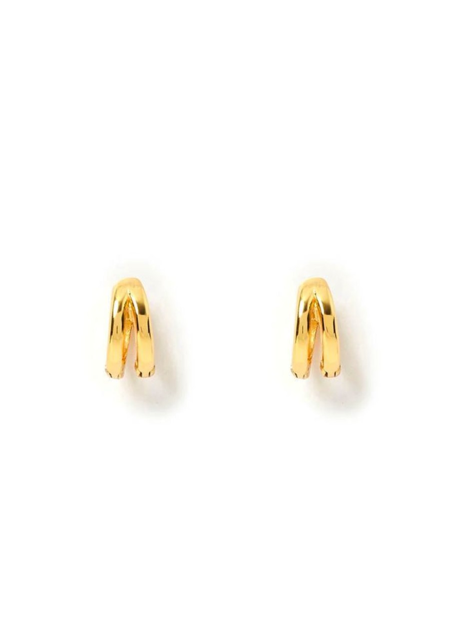 Accessories Arms Of Eve Earrings | Jean Gold Huggie Earrings