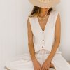 Fashion Cabo Tops | The Vest - Shell