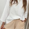 Fashion Lilya Tops | Lounge Top- Ivory