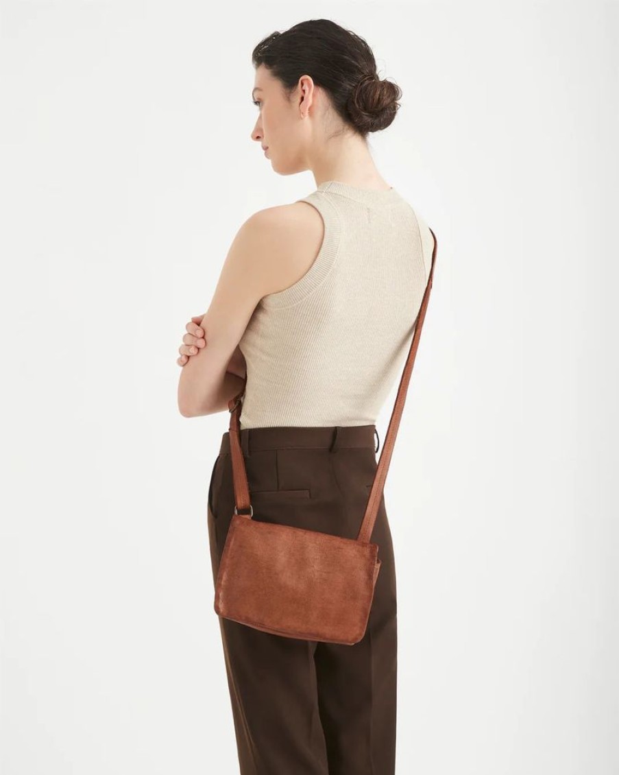 Accessories JuJu & Co Bags | Linea Crossbody- Cognac