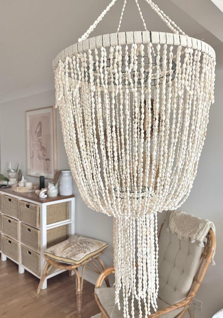 Homewares Cabo Gypsy | Shell Chandelier - Capiz 2 Colors