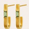 Accessories Temple of the Sun Gold Jewels | Cala Peridot Earrings - Gold