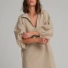 Fashion Lilya Mini Dress | Uma Linen Dress - Sand