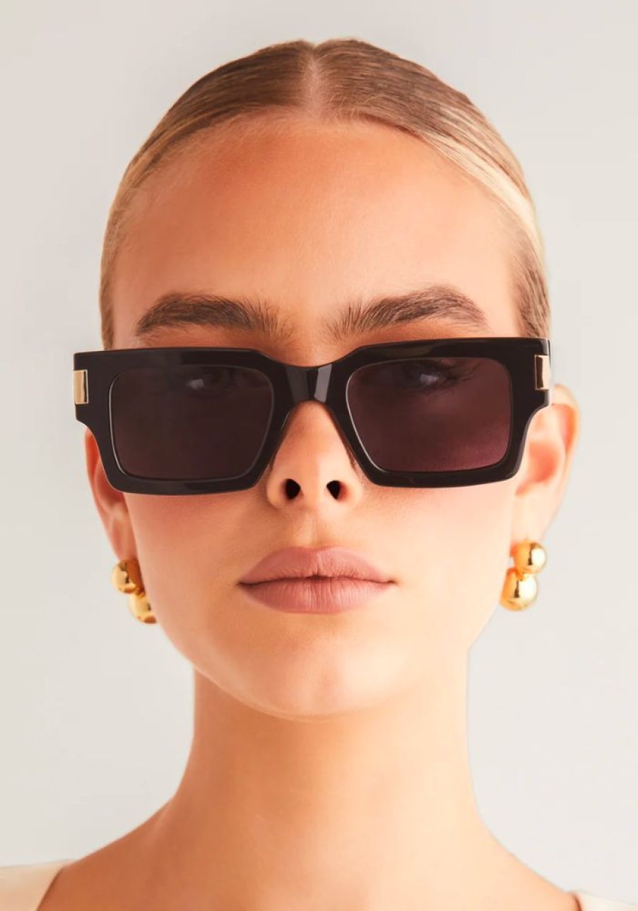 Accessories Banbe Eyewear Sunglasses | The Sara Black -Jet