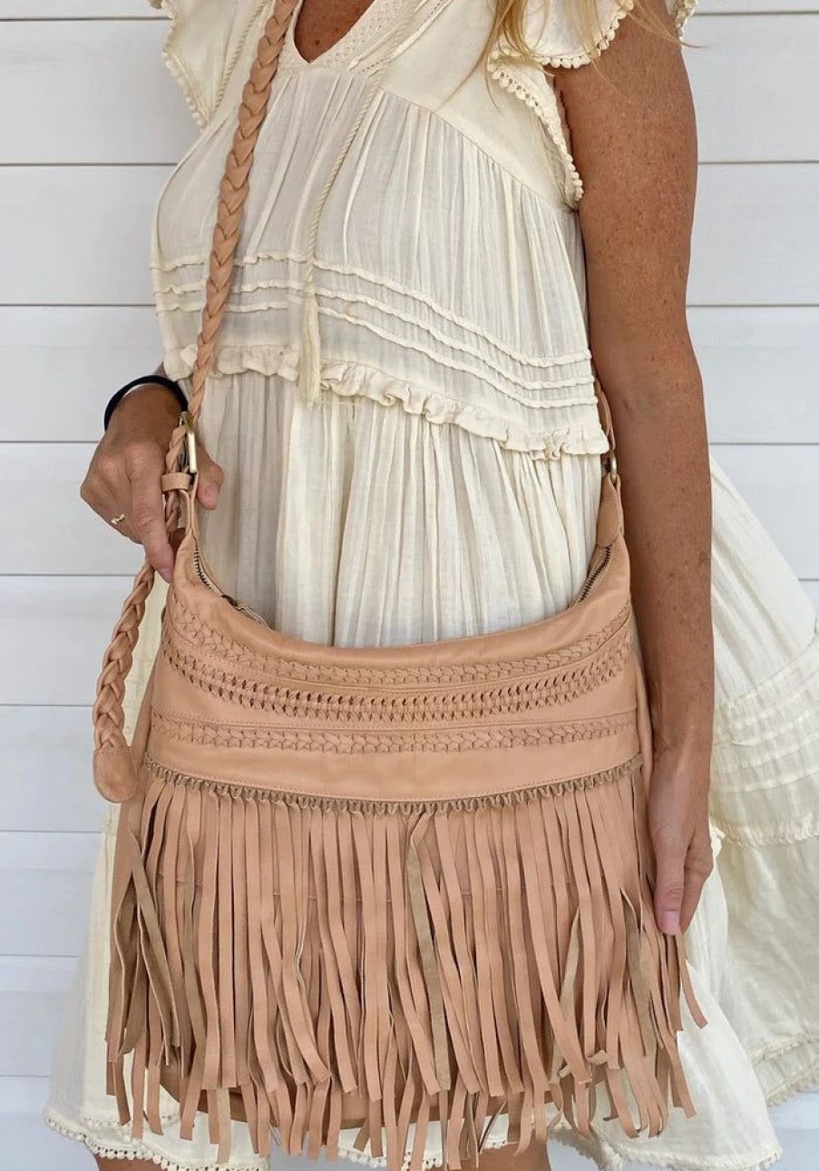 Accessories Cabo Gypsy Bags | Jessie Slouch Bag Nude